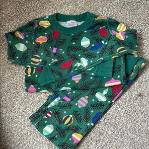 Hanna Andersson Green Ornament Holiday Pajamas